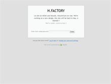 Tablet Screenshot of hfactory.fr